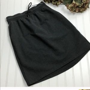 🍋Lululemon Drawstring Dark Gray Jersey Skirt